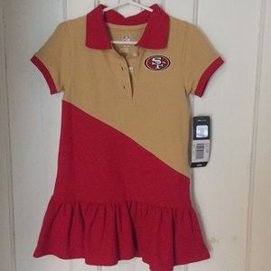 NWT** SF 49ers Toddler Dress
